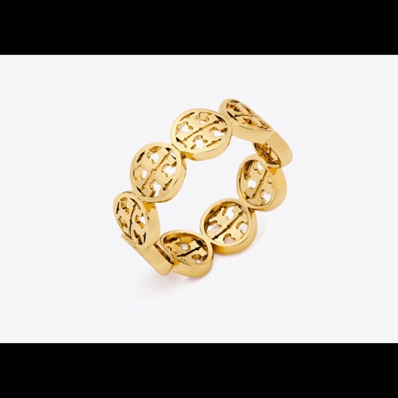 Tory Burch Logo Ring - size 7 - Picture 1 of 2